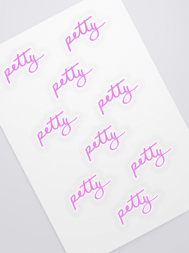 Petty Sticker Sheet - Pink