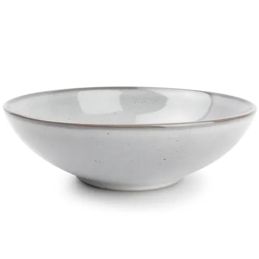 Assiette creuse gris  Ø 19,5cm - Lot de 4 | Maisons du Monde