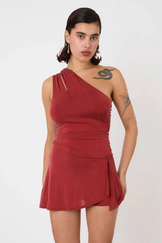 The Kylie Skort Dress - Redsandstone | Peachy Den