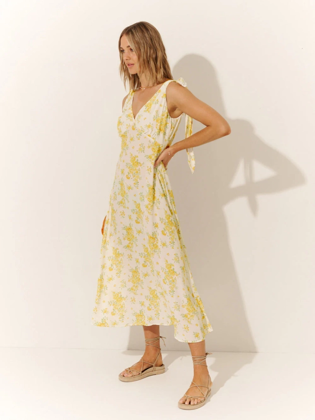 Marielle Tie Shoulder Midi Dress | Buy Dresses | KIVARI