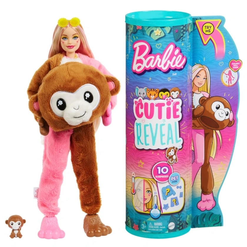 Poupée Barbie Cutie Reveal Singe