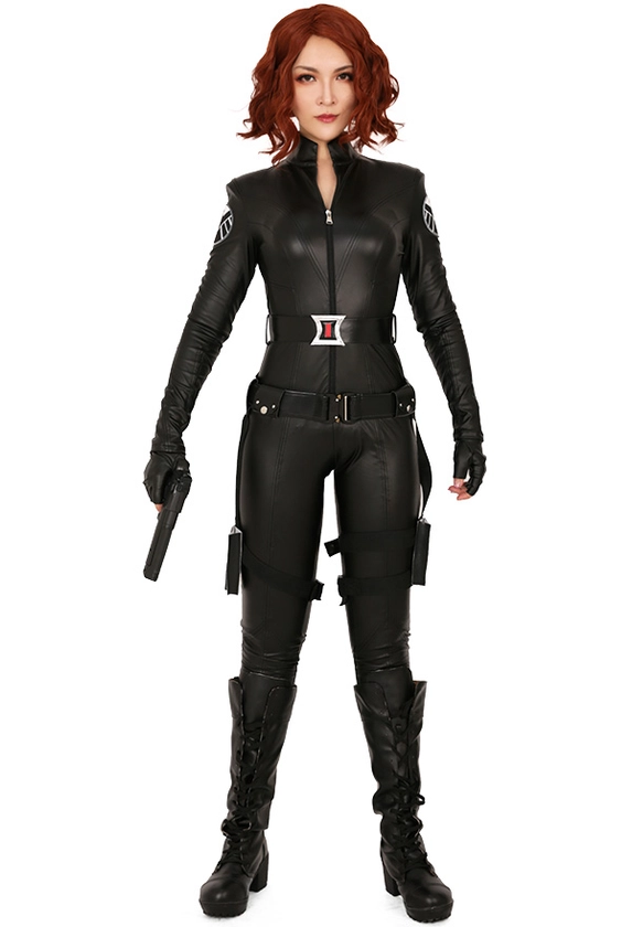 Exclusive Superheroine Cosplay Costume Bodysuit Inspired by Black Widow