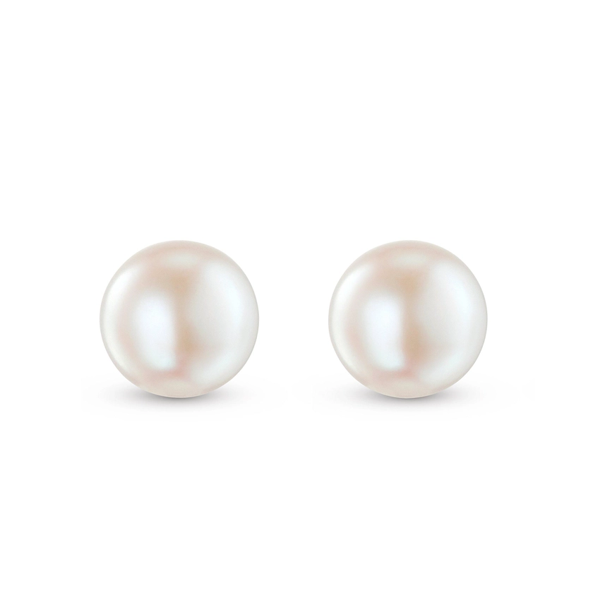 Beaverbrooks Silver Freshwater Cultured Pearl Earrings