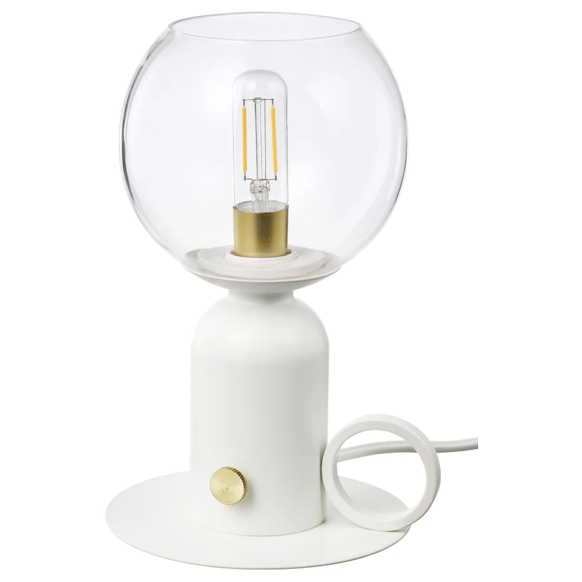 ÅSKMULLER Lampe de table - blanc 24 cm