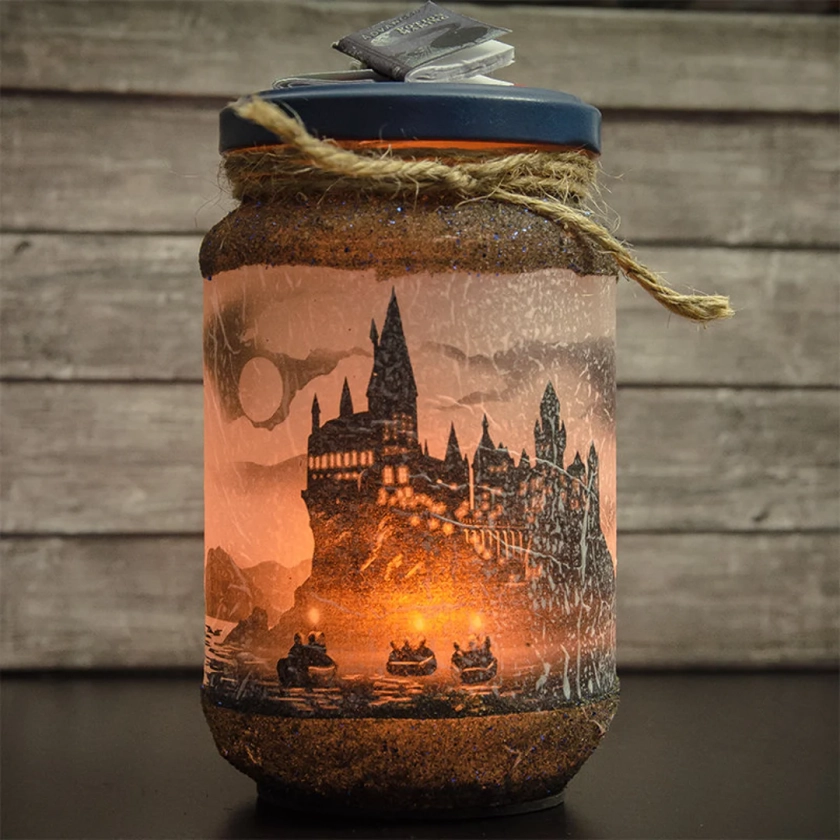 Wizardry School Candle Holder - Halloween Candles - Halloween Decor - Halloween Decorations - Fantasy Decor - Fantasy Candle Holder