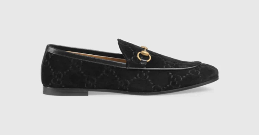 Gucci - Gucci Jordaan GG velvet loafer