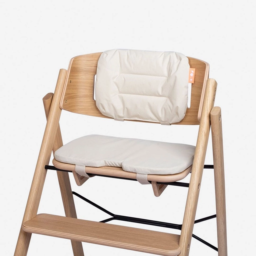 Coussins d’assise beige pour chaise haute klapp - Maman Naturelle