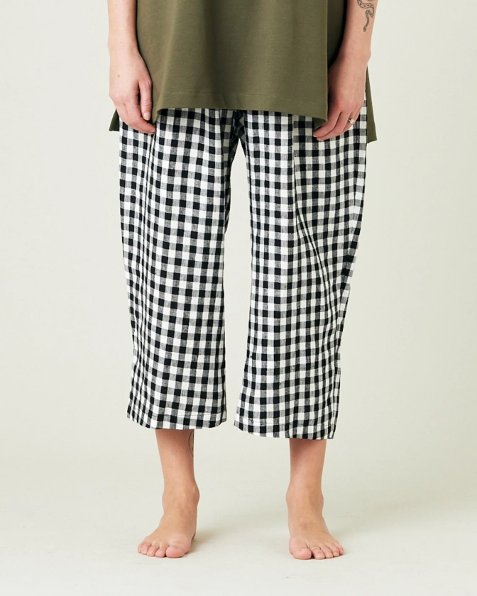 Ultimate PJ Trousers - Black and White Gingham