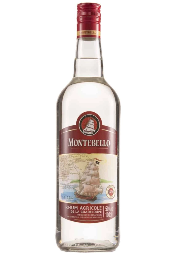 Montebello - Rhum blanc 1L 50° (nouveau packaging) | Rhum de Guadel...