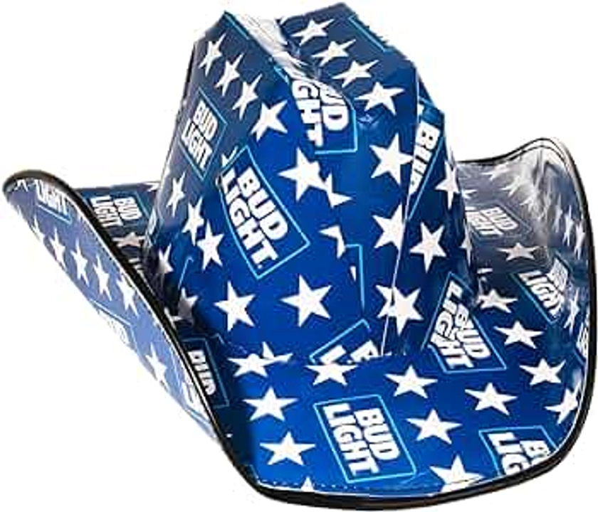 HUATE Beer Box Cowboy Hat Made From Bud Light Beer Boxes, One Size Fits Most
