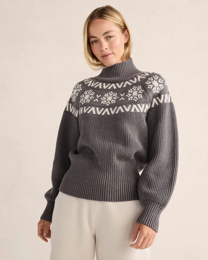 Varley Bowen Fairisle Pullover Sweater