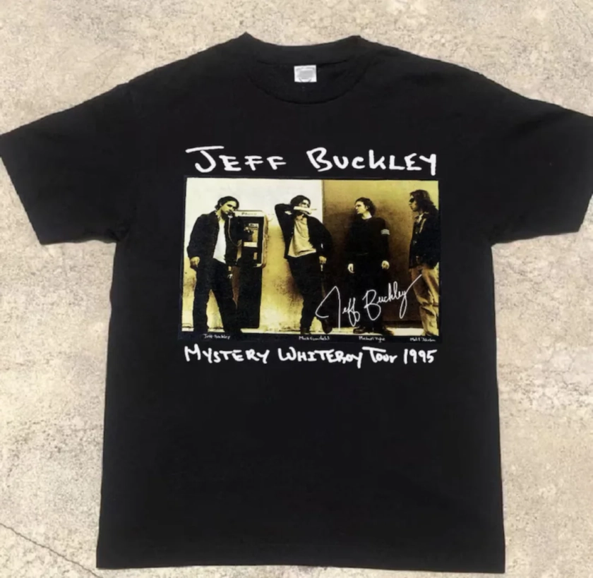 Jeff Buckley Mystery White Boy Tour 1995 Music Tour Unisex Shirt, Jeff Buckley Concert Graphic Shirt, Anniversary Gift for Fans