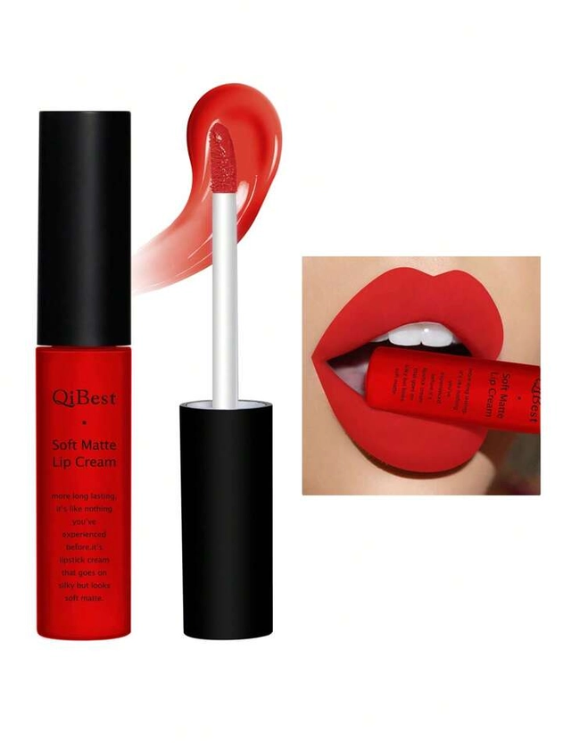 Soft Matte Lip Cream,Highly Pigmented Long-Lasting Wear Non-Stick Cup Liquid Lipstick Lip Gloss Lip Glaze | SHEIN USA