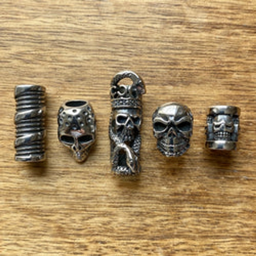 Skull Beads | Stainless Steel | Set Of 5