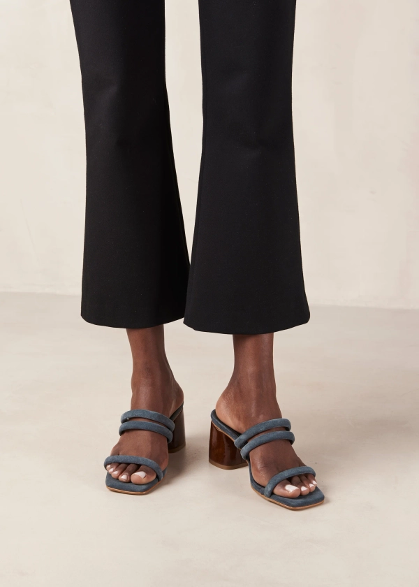 Indiana - Gray Leather Sandals | ALOHAS