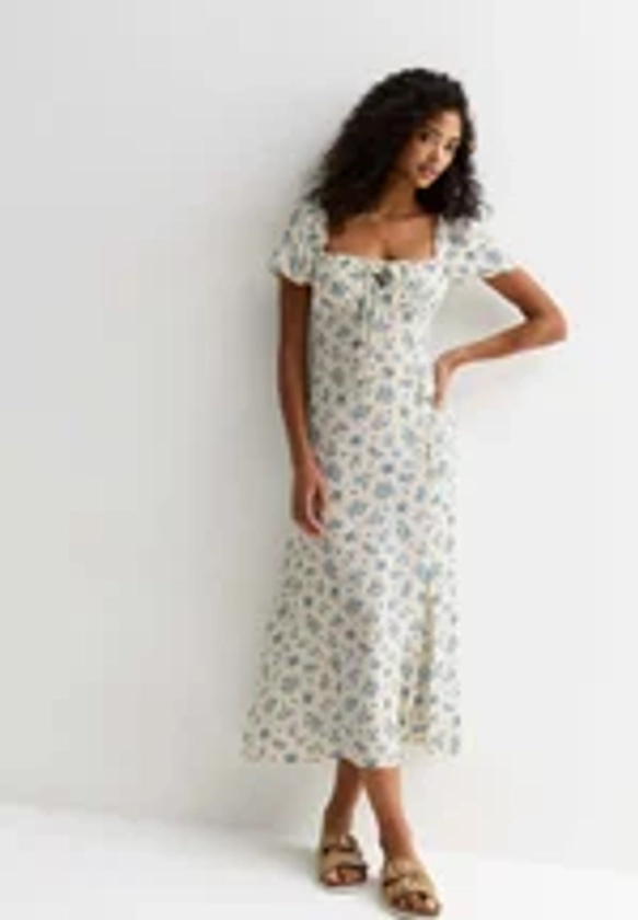 FLORAL MILKMAID - Robe de jour - white pattern