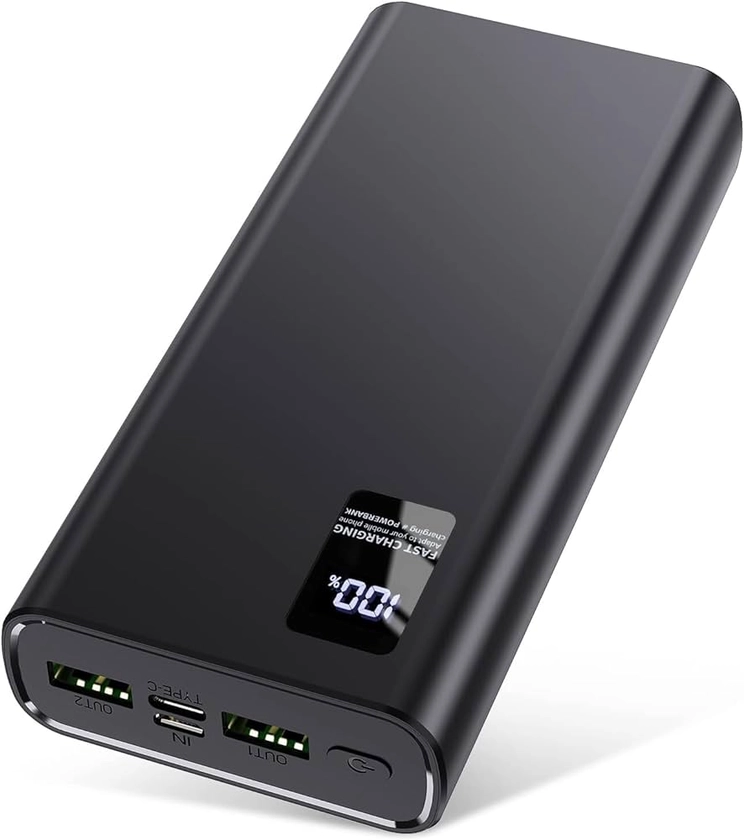 Power Bank 24000mAh Fast Charging, 22.5W USB C Portable Phone Charger Battery Camping Power Bank, Slim Powerbank for iPhone Tablet Laptop Travel : Amazon.co.uk: Electronics & Photo