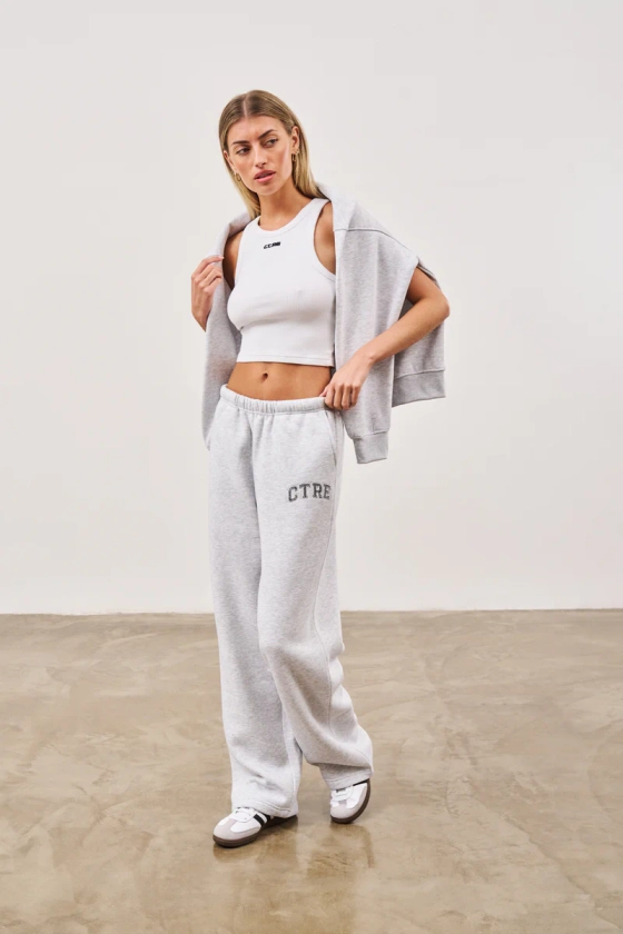 CTRE WIDE LEG JOGGERS - GREY MARL