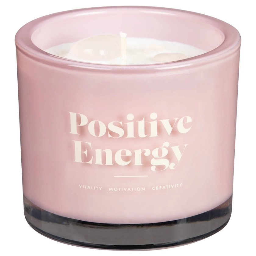 Scented Candle With Crystal - Positive Energy