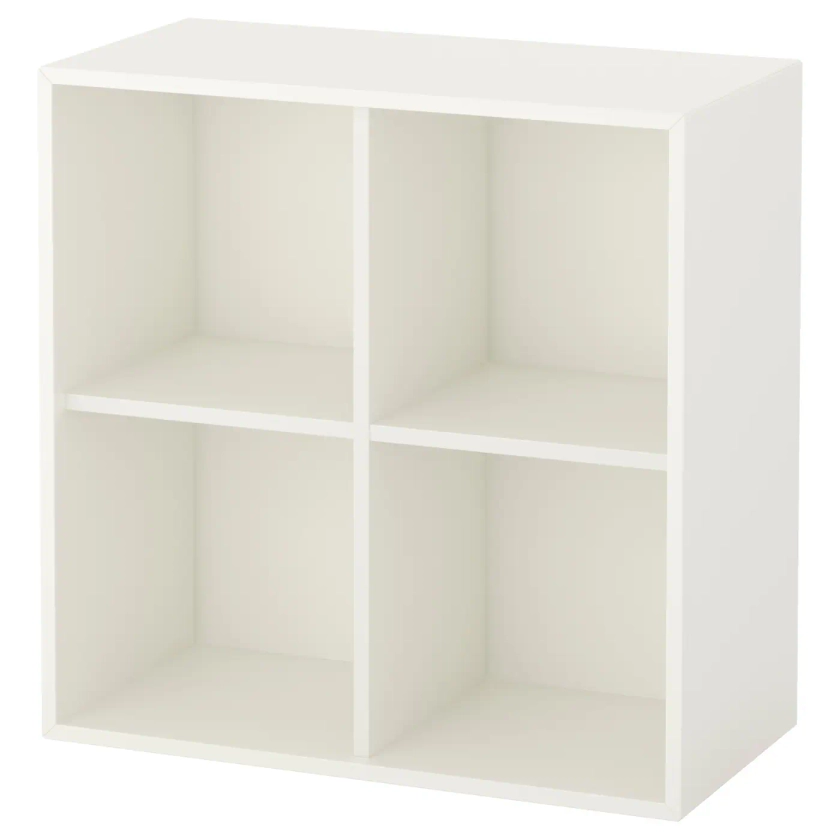 EKET Rangement 4 compartiments - blanc 70x35x70 cm