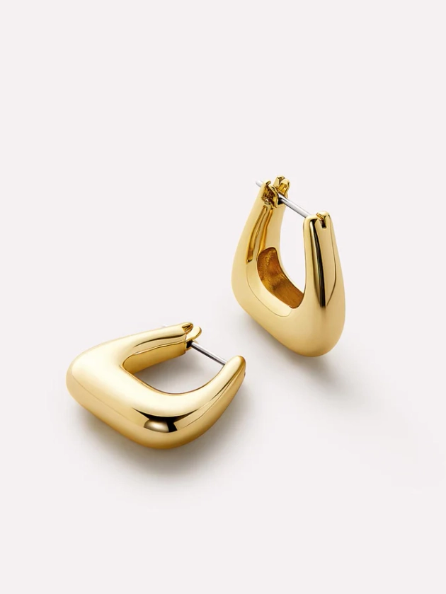 Chunky Gold Hoop Earrings - Colene | Ana Luisa Jewelry