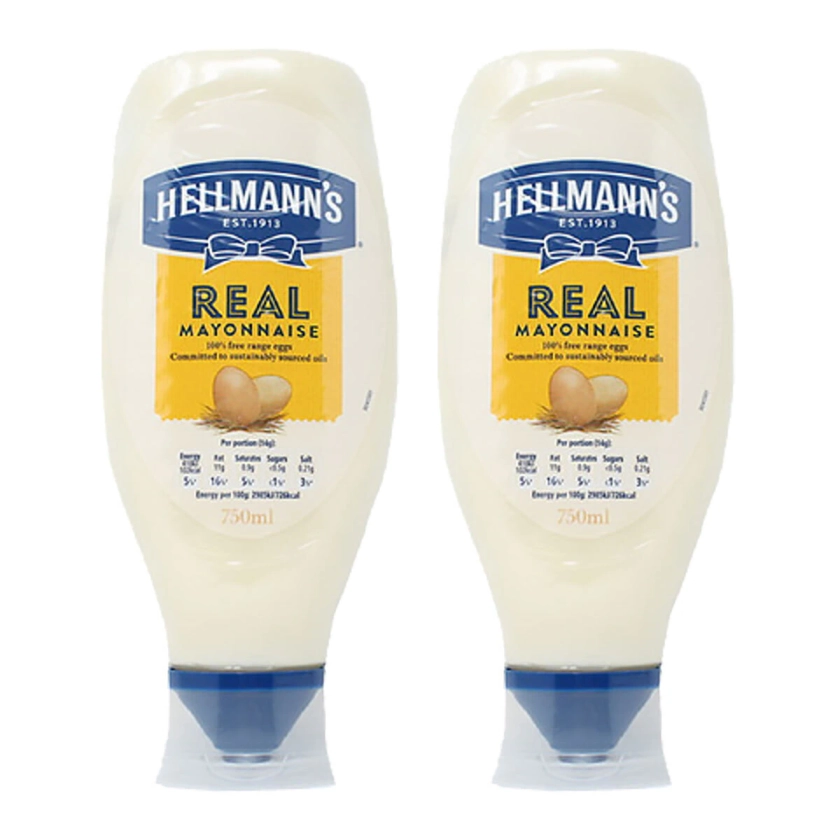 Hellmann's Real Squeezy Mayonnaise, 2 x 750ml | Costco UK