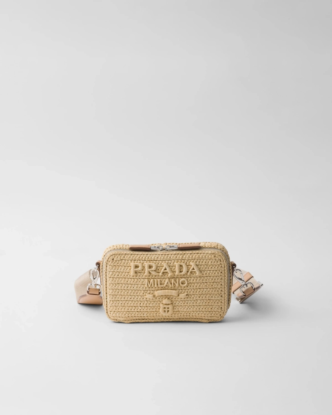 Sac Prada Brique En Crochet Naturel | PRADA