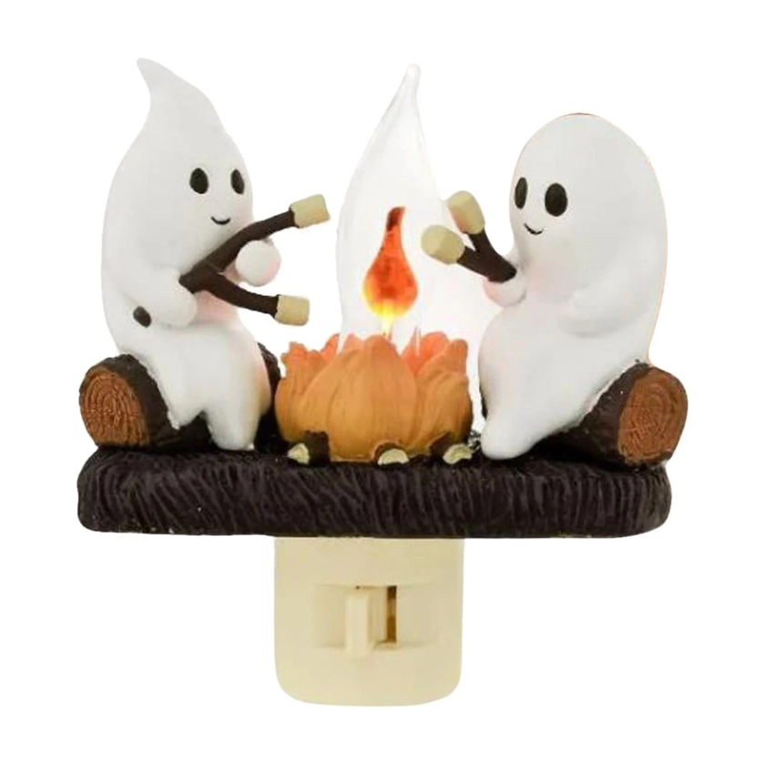 YUAHE Halloween Ghost Campfire Flickering Night Light 2024 Flickering Night Light Flicker Flame Halloween Nightlight 3D LED Small Electric Faux Night Light Halloween Nightlight Indoor Decorations - Walmart.com