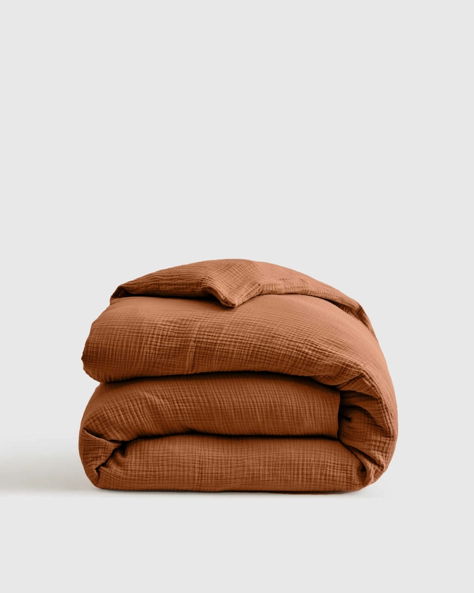 Organic Airy Gauze Duvet Cover | Quince