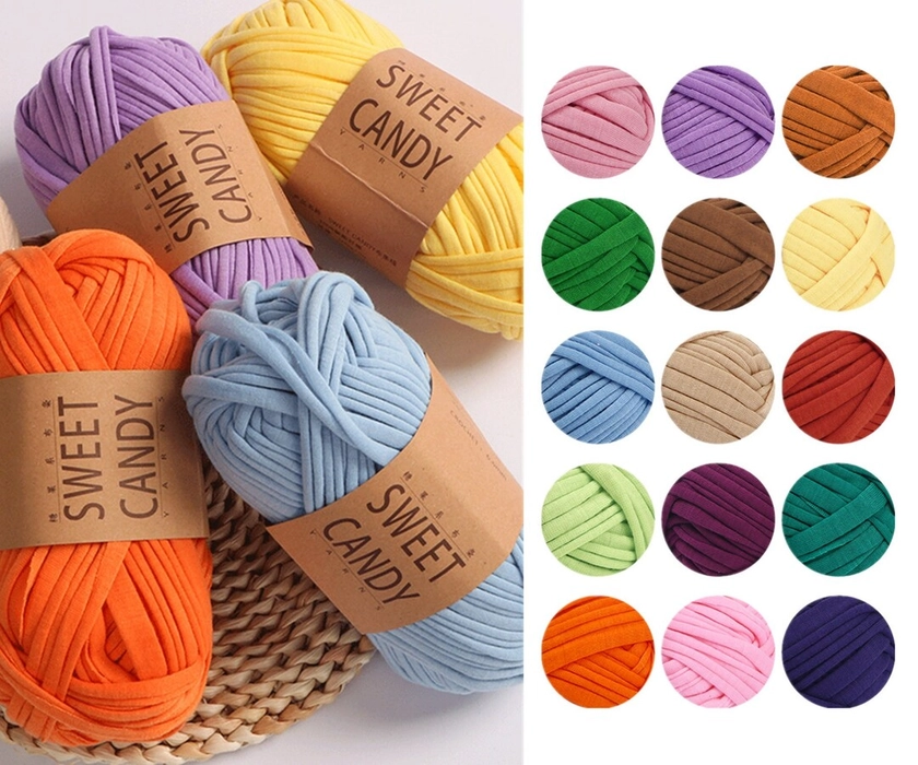 Soft T-shirt Yarn 100 Grams Chunky Crochet Yarn Jersey Yarn - Etsy Australia