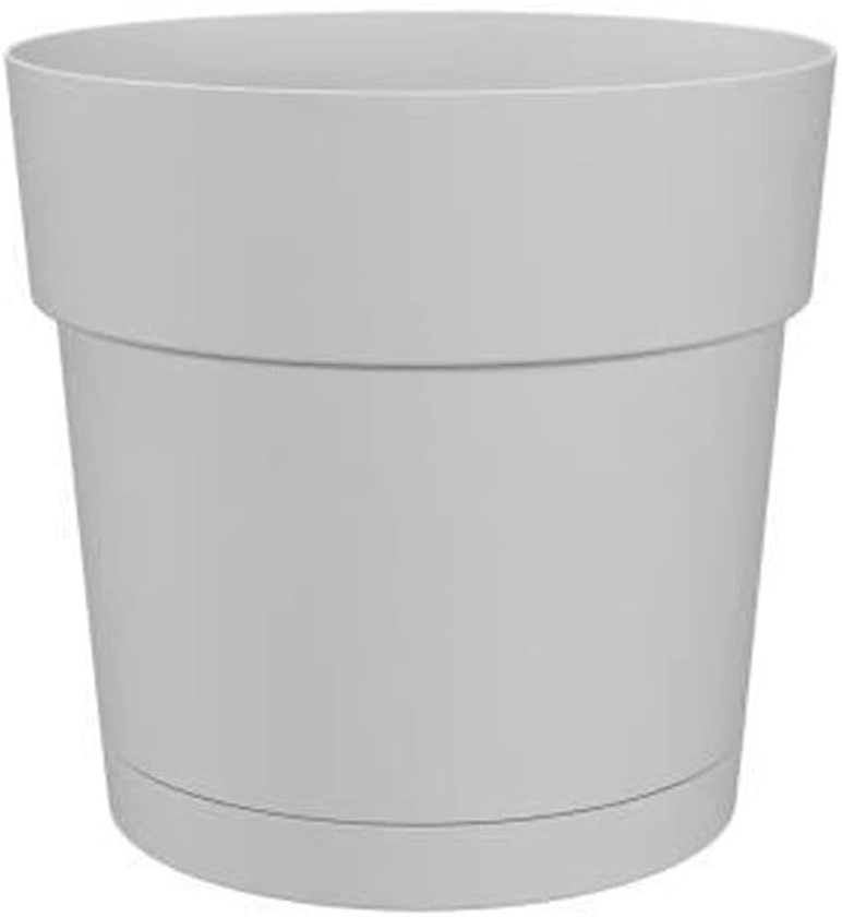 Artevasi Capri Wide Pot, Réserve d'eau, Pot en Plastique, Blanc, 30cm : Amazon.fr: Jardin