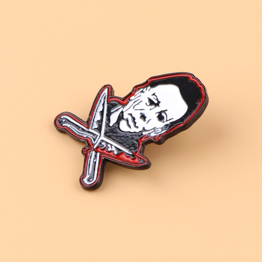Halloween Horror Movie Figure Enamel Pin Badge For Backpack Hat, Jewelry Gifts For Men
