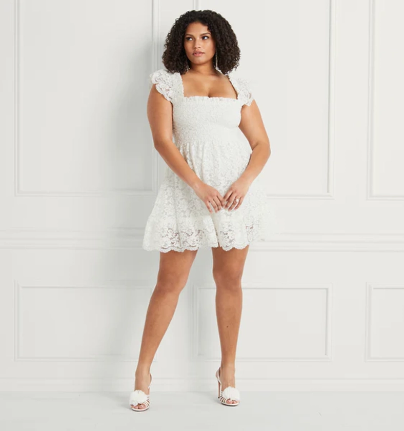The Lace Elizabeth Nap Dress - White Lace