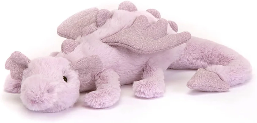 Jellycat Lavender Dragon Stuffed Animal, Little