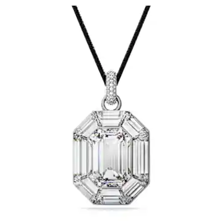 Lucent pendant, Octagon cut, White by SWAROVSKI