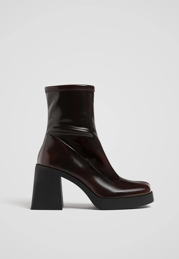 Bottines à talon plateforme - Toutes femme | Stradivarius France