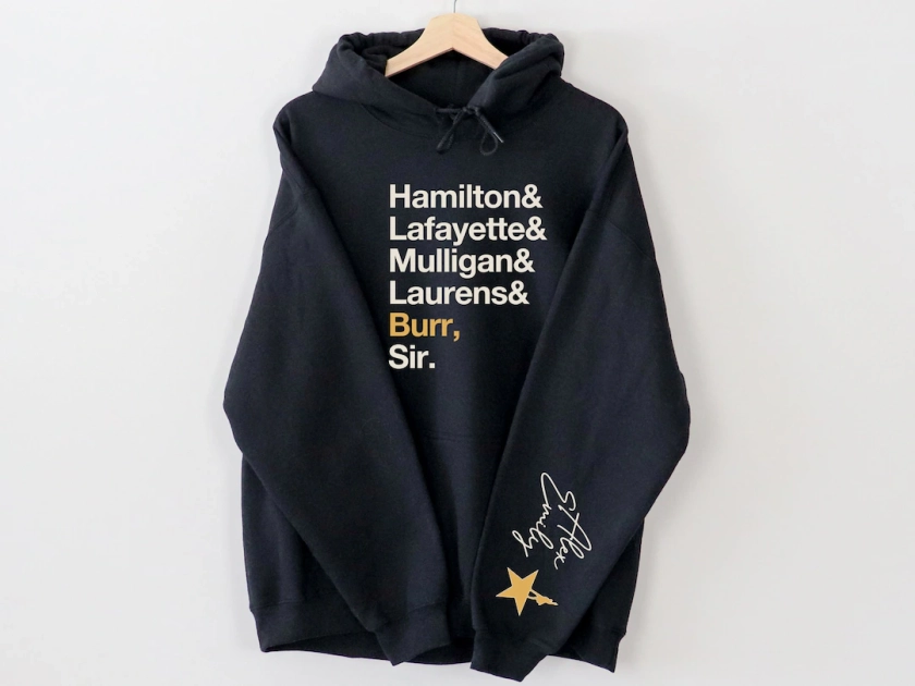 Broadway Sweatshirt, Custom Name on Sleeve Hamilton Sweatshirt, Broadway Theatre Hoodie, Broadway Musical Merch, Broadway Gifts Sweatshirt - Etsy