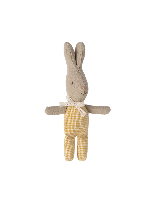 Maileg MY Rabbit Baby - Yellow Check - SS24