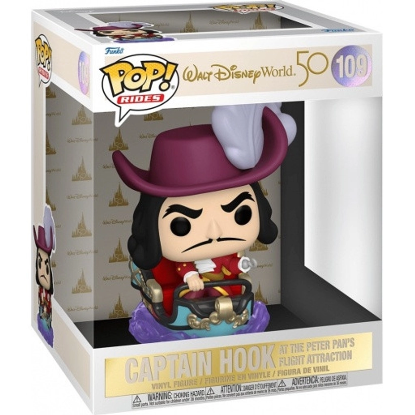 Funko Pop! 109 - Disney World 50Ème Anniversaire - Capitaine Crochet Attraction Vol De Peter Pan