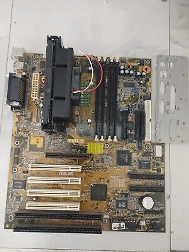 Mainboard ASUS P2B-S SLOT1 4xSDRAM ATX 2xISA 1xAGP 4xPCI Intel SL35E | eBay