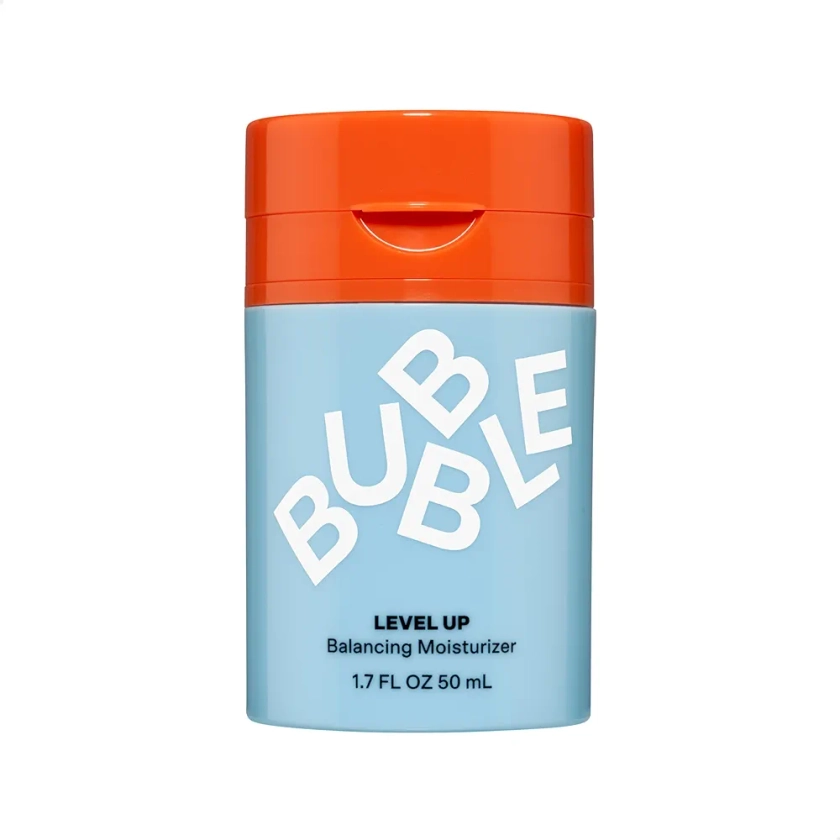Bubble Skincare Level Up Balancing Face Moisturizer - Hydrating Gel Moisturizer Formulated with Zinc PCA + Niacinamide for Improved Texture & Radiance - Skin Care for Oily or Combination Skin (50ml)