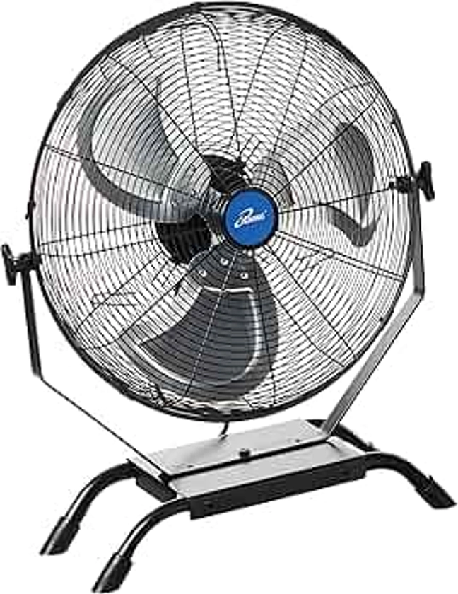 iLiving Wall Mounted/Floor Stand Variable 20 Inches Speed Indoor/Outdoor Fan, Industrial grade for Patio, Greenhouse, Garage, Workshop, and Loading Dock, 4650 CFM, Black