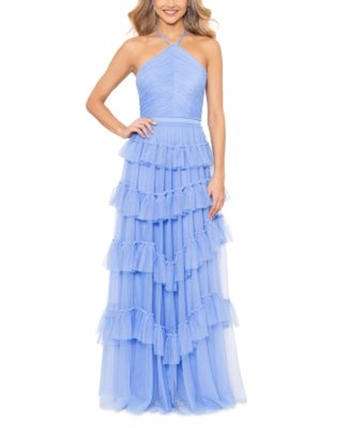 Tulle Tiered Ruffle Gown - 100% Exclusive