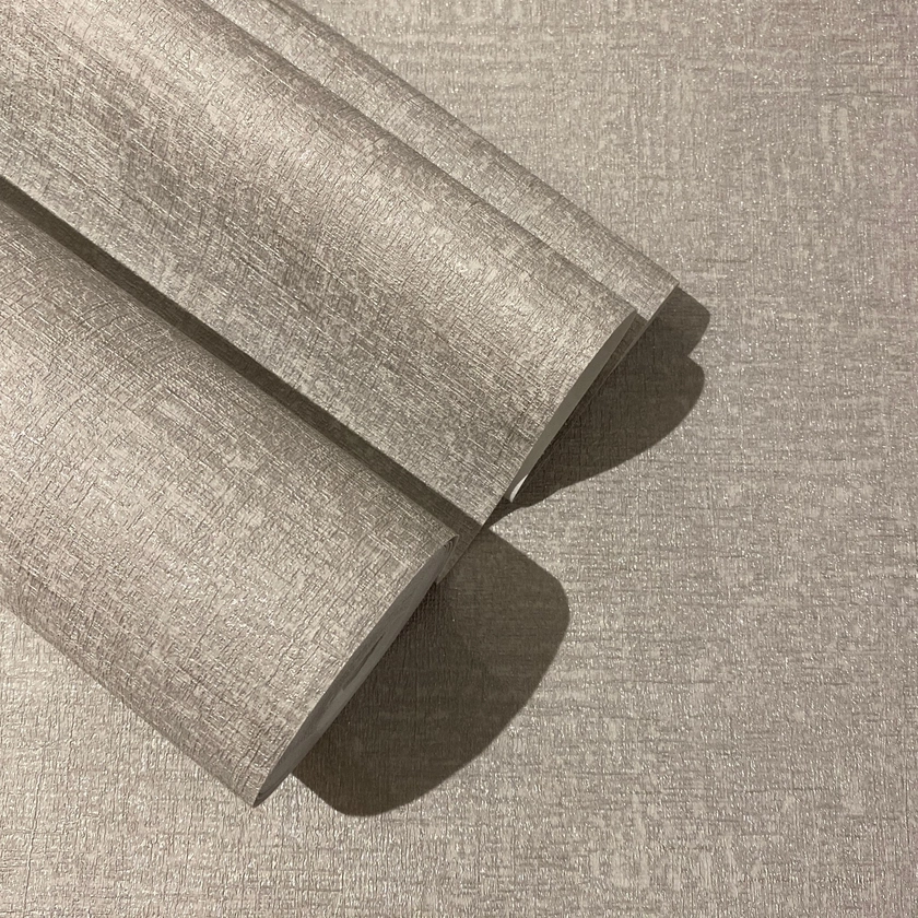 Sloane Greige Textured Shimmer Wallpaper