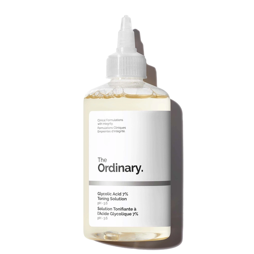 The Ordinary Glycolic Acid 7% Exfoliating Toner 240ml | LOOKFANTASTIC