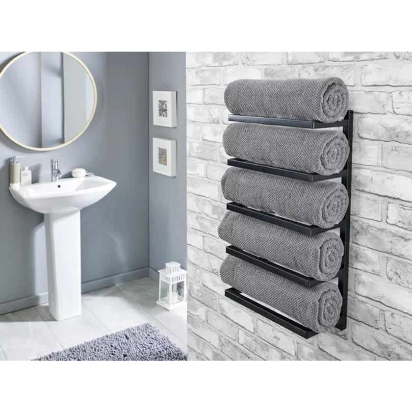 5 Tier Wall Mounted Towel Rack