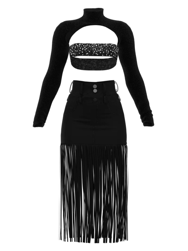 Glam Rock Styled Co-ord Set