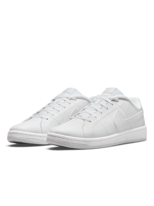 Nike Men White Solid COURT ROYALE 2 NEXT NATURE Sneakers