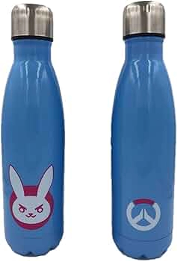 Overwatch D Va Bunny Insulated Stainless Steel 16 Ounce Water Bottle - Baby Blue