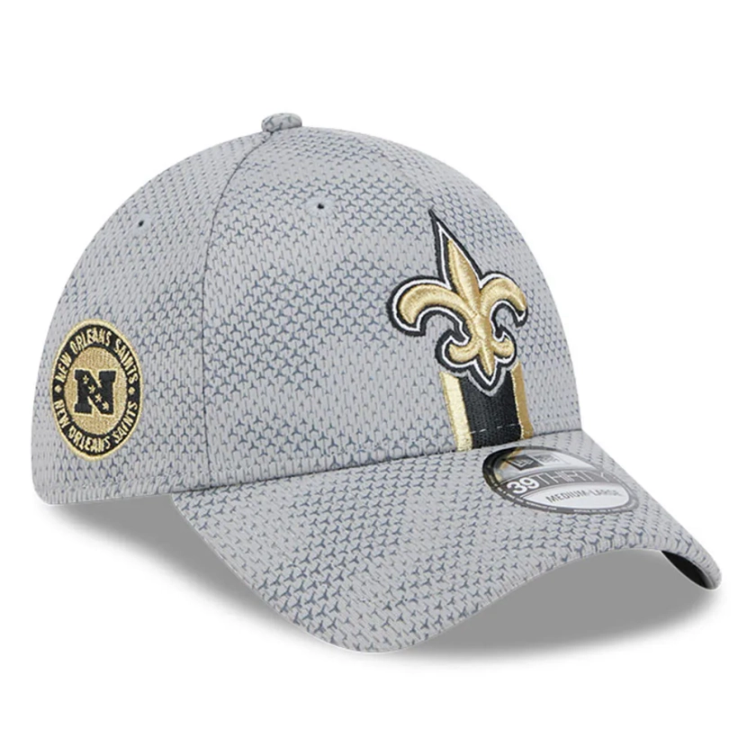 Men's New Era Gray New Orleans Saints 2024 Sideline 39THIRTY Flex Hat